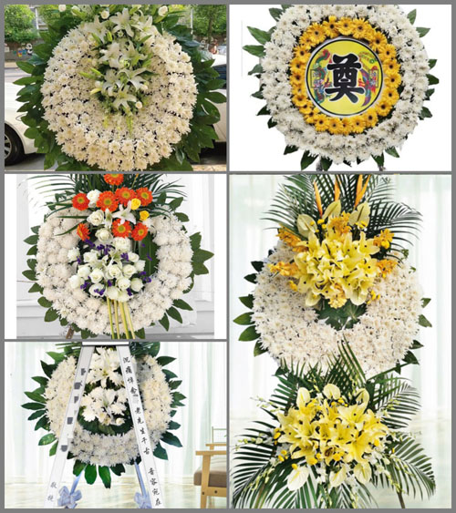 四川成都彭州市军乐镇花圈速递